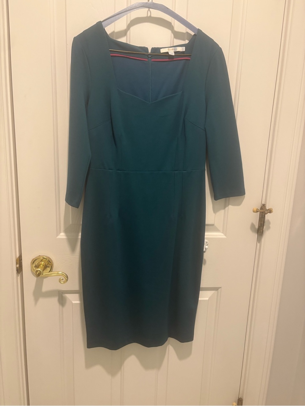 Boden Teal Sheath Dress